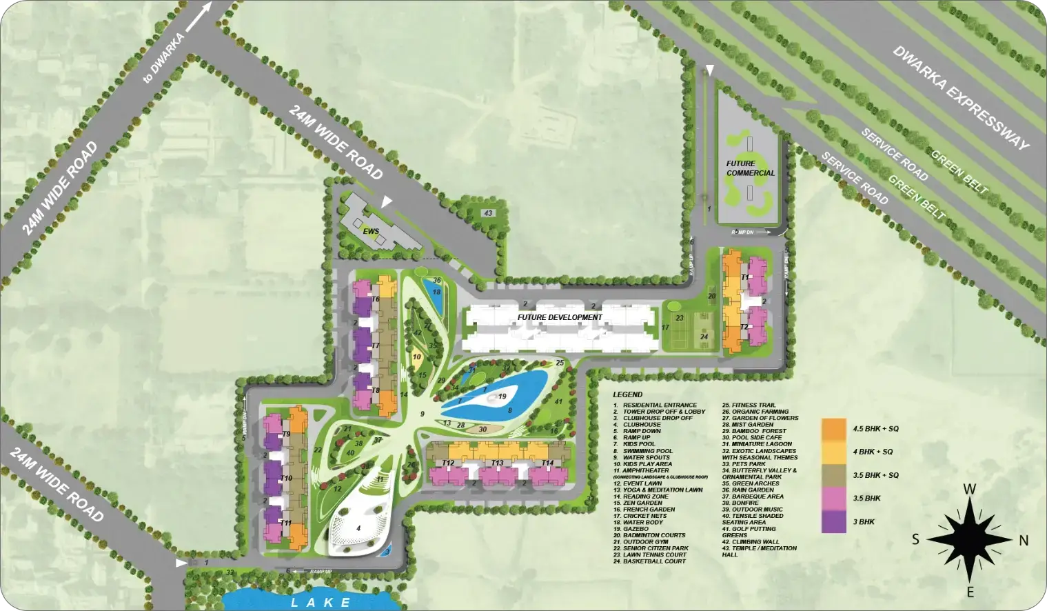 M3M Crown Location Map